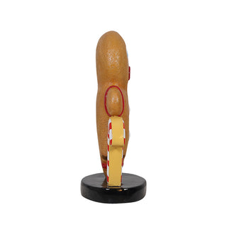 One Leg Gingerbread Holding Candy Cane