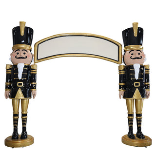 NUTCRACKER ARCHWAY (BLACK & GOLD)