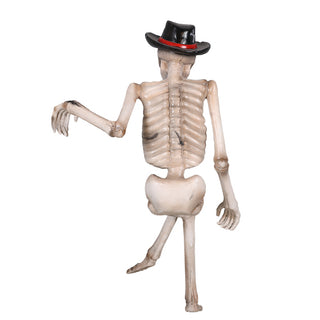 SKELETON SITTING ON A BENCH